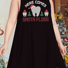Christmas Tree & Teeth Print Nightdress