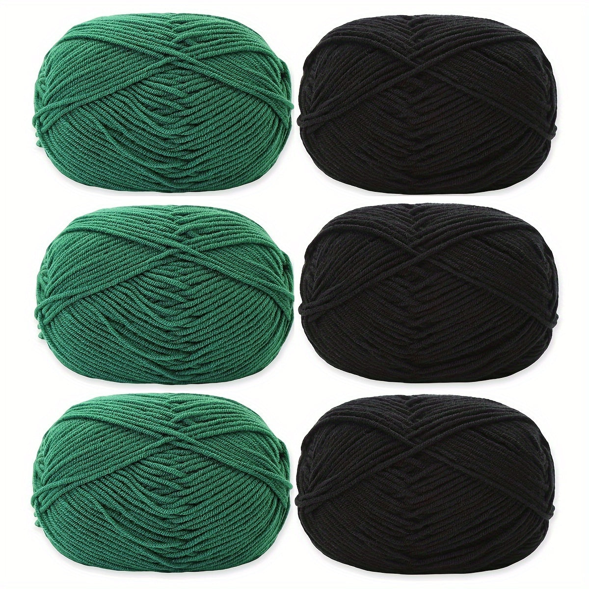 6pcs 4 Medium Worsted Crochet Yarn 100% Acrylic Soft Yarn DIY Knitting 50g