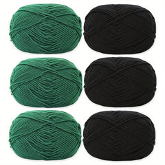 6pcs 4 Medium Worsted Crochet Yarn 100% Acrylic Soft Yarn DIY Knitting 50g