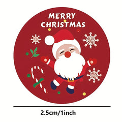 500 Christmas Stickers Santa Snowman Winter Decoration