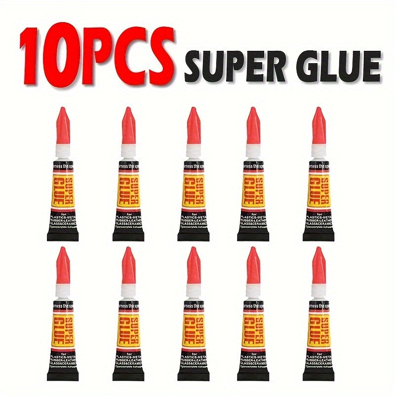 10pcs Instant Strong Bond Liquid Glue Cyanoacrylate Adhesive Nail Gel 502