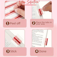 80pcs Rose Foil Edge Bible Index Labels Laminated Bible Labels