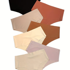 7 Pcs Seamless Bikini Panties High Waist Women's Lingerie Underwear
