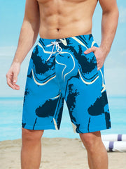 Men's Swim Trunk with Drawstring Waist Band for Beach Pool