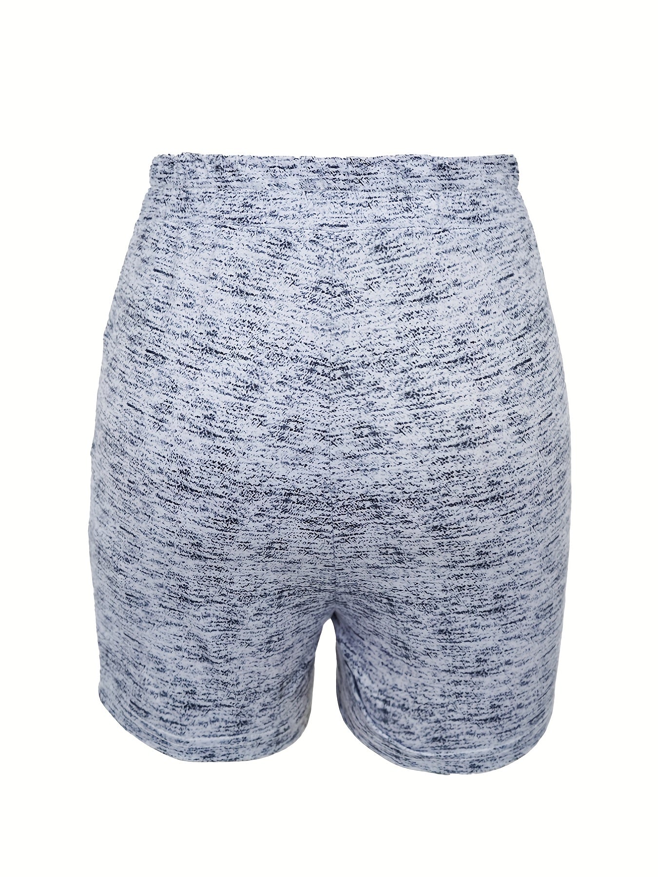 Baseball Heart Print Drawstring Shorts Casual Women's Clothing