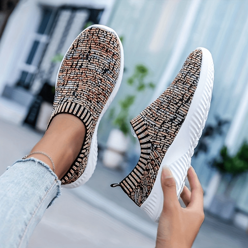 Women's Knit Sock Shoes Slip On Low Top Sports Shoes