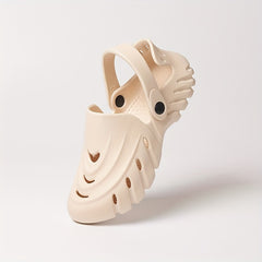 Women's Solid Hole Shoes Thick Bottom Sport Sandals