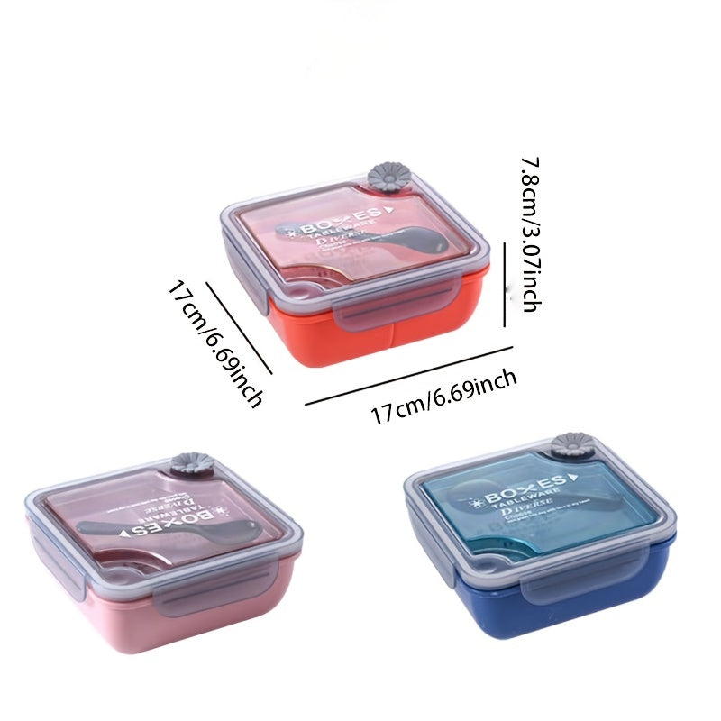 Square Lunch Box Inner Bladder Bento Box Leakproof PP Food Container