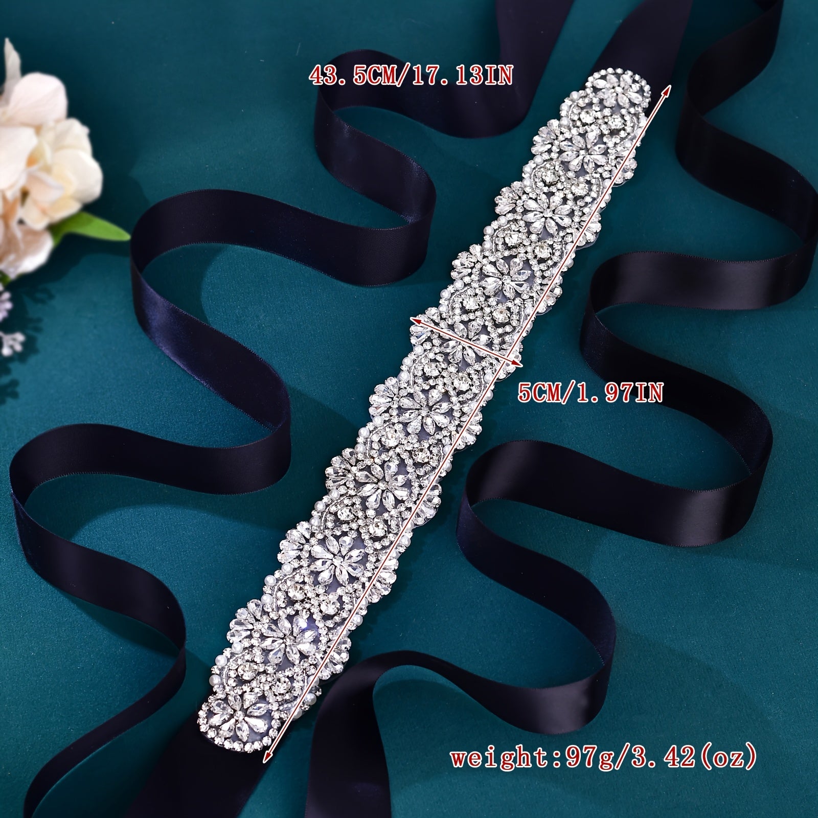Sparkling Rhinestone Wedding Dress Belt