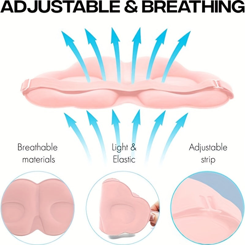 Adjustable 3D Sleep Eye Mask Breathable Comfortable for Women and Men