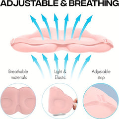 Adjustable 3D Sleep Eye Mask Breathable Comfortable for Women and Men