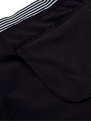 Striped & Letter Print Loose Shorts Gothic Summer Stylish Yoga Shorts
