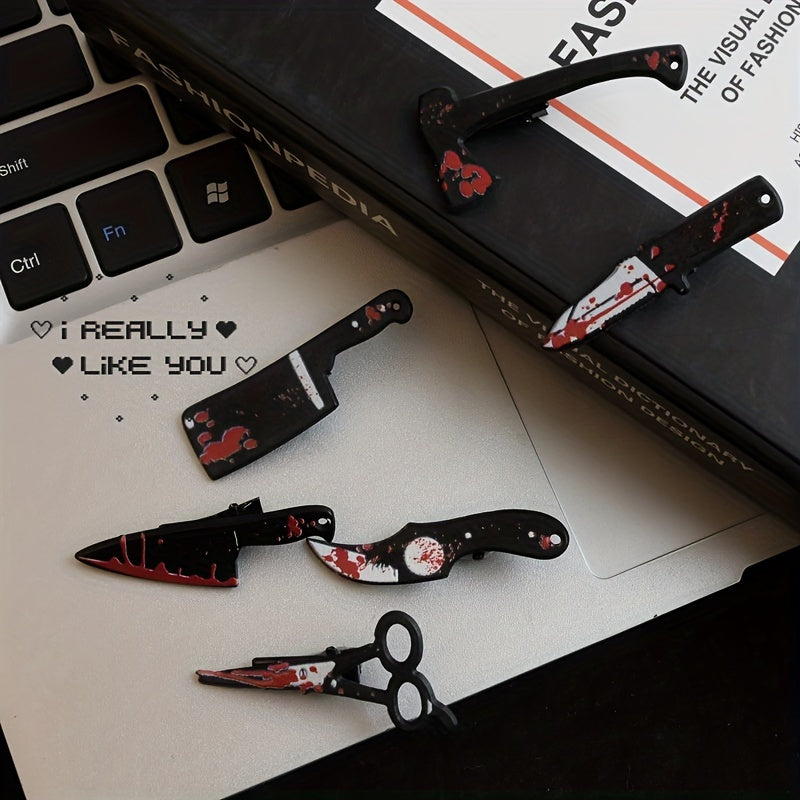 Cartoon Funny Hairpin Prank Hair Accessory Scissors Clip