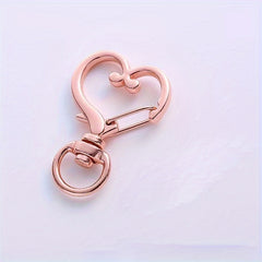 Heart Shape Buckle Jewelry Accessories Metal Love Keychain