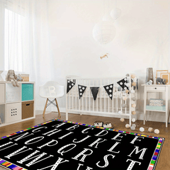 Alphabet Game Large Carpet Area Carpet Living Room Bedroom Soft Carpet Non Slip