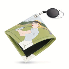 Portable Golf Club Towel Wipe Double-sided Microfiber Ball Towel Cleaning Tool