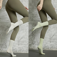 Non Slip Five Toes Yoga Socks - Long Fitness Socks for Indoor Sports