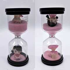 2pcs Couple Hourglass Timer Ornament Creative Gift Craft Home Hourglass