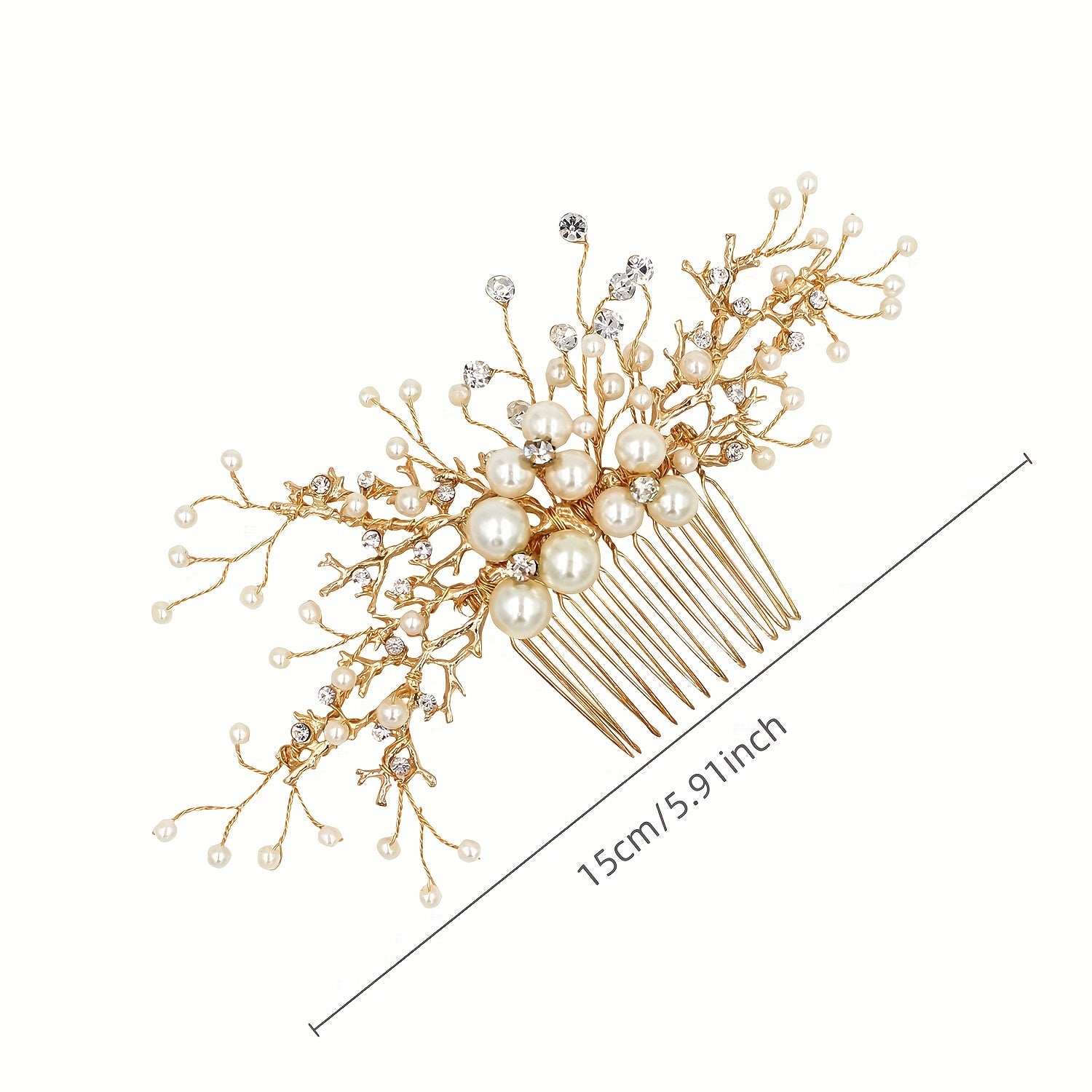 Faux Pearl Hair Comb Side Insert Comb Head Jewelry Hair Accessories