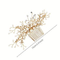 Faux Pearl Hair Comb Side Insert Comb Head Jewelry Hair Accessories