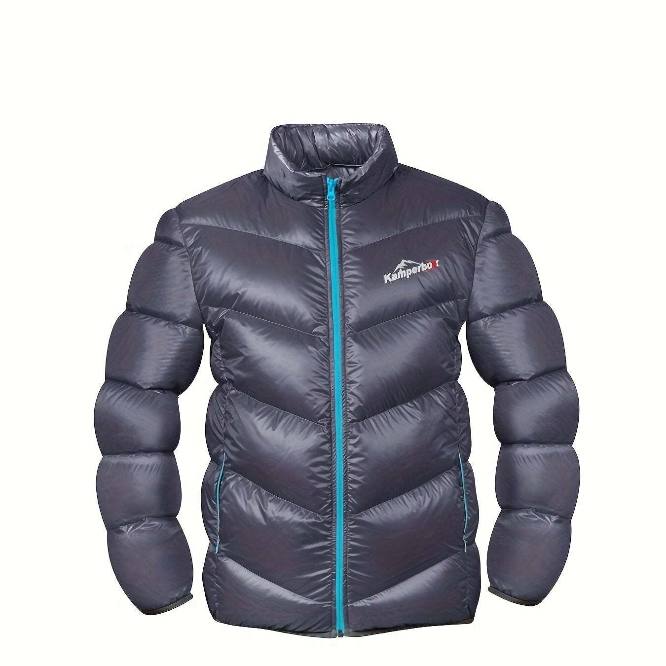 Men's Duck Down Hooded Jacket Casual Padded Coat Winter Windbreaker