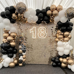 115pcs Golden Balloon Arch Set Party Decoration