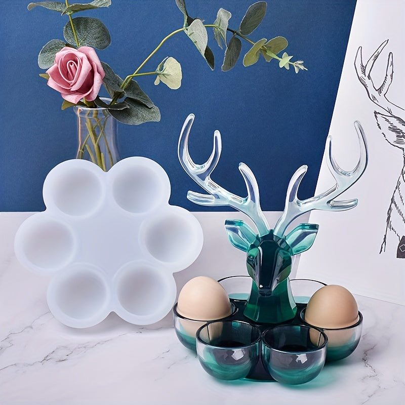 DIY Silicone Resin Mold Storage Boxes With Deer Handicraft Mold Kit