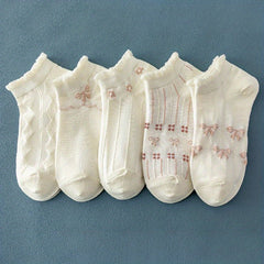 5pairs Sweet Texture Socks Pack Women's Socks