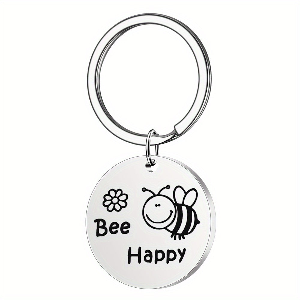 Boys Cartoon Bee Pendant Keychain Decorative Accessories Gift