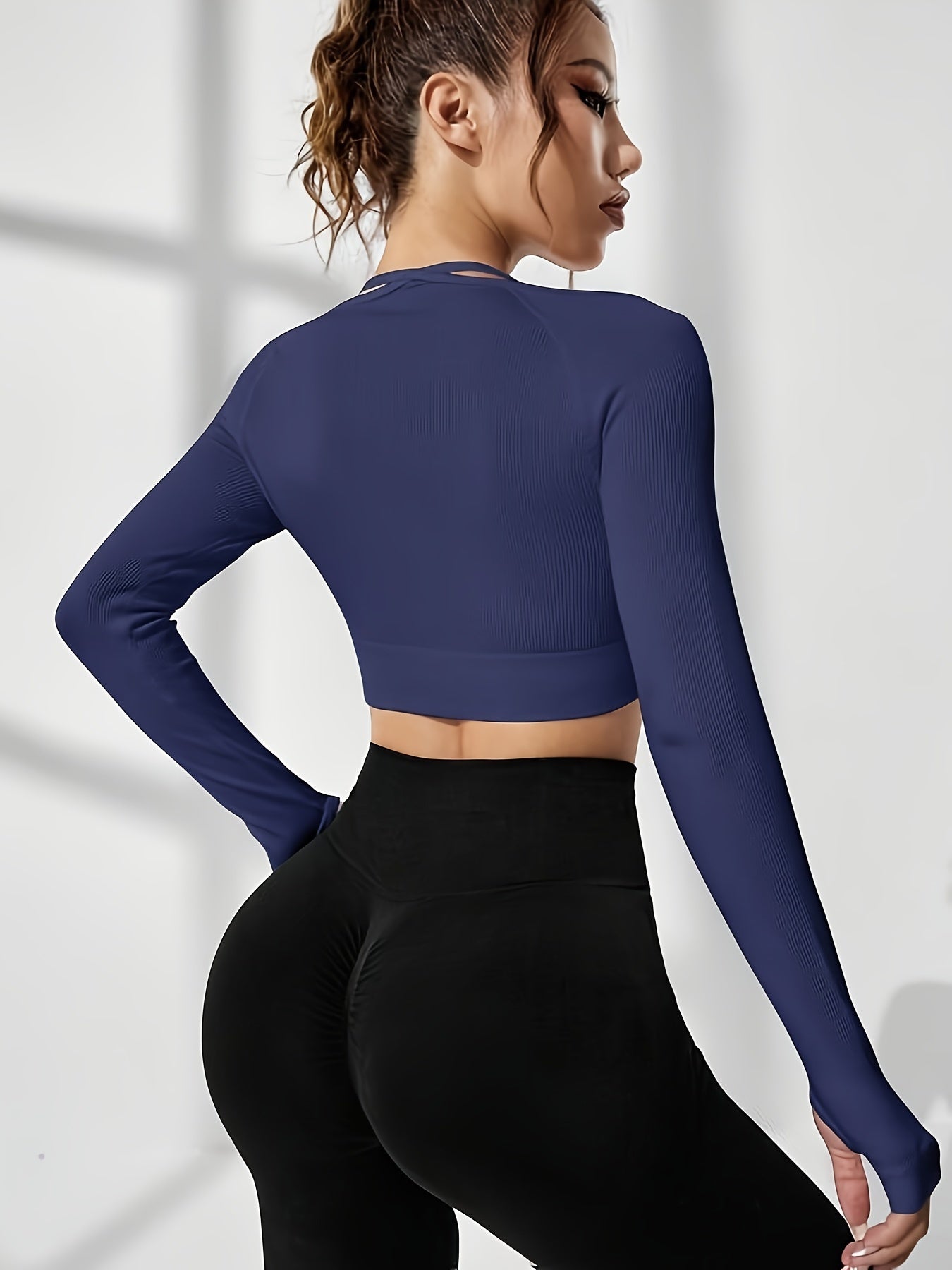 Ribbed Slim Fit Yoga Top Women's Activewear