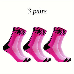 Men's Mid Crew Sport Socks, Breathable & Comfy, 3 Pairs