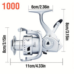 GS1000 7000 Fishing Reel Semi Metal Grip High Speed Spinning Reel