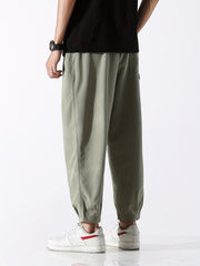 Men's Drawstring Pants Loose Casual Jogger Pants