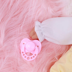 FUBCGS 16 Inch Realistic Reborn Baby Doll Soft Vinyl Body Pink Outfit Bow