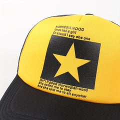 Pentagram Mesh Trucker Hat Breathable Baseball Cap Unisex Sunshade Dad Hats
