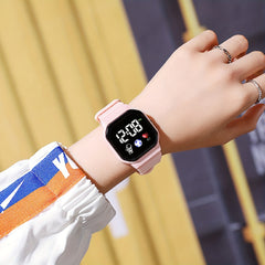 LED Screen Watch With Silicone Band - Holiday Gift