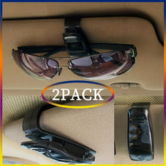 2pcs Glasses Holder Eyeglasses Clip Car Sunglasses Holder