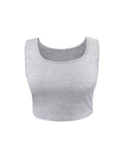 Tank Top & Pants Set Scoop Neck Casual Outfit