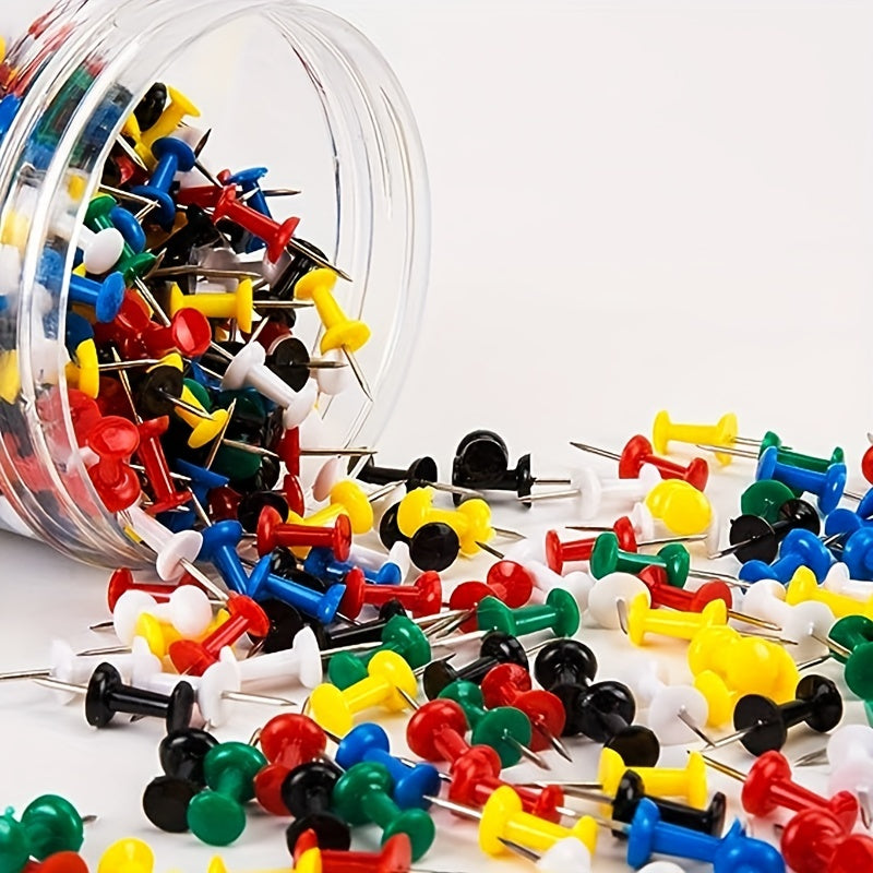 500pcs Random School Supplies Push Pins