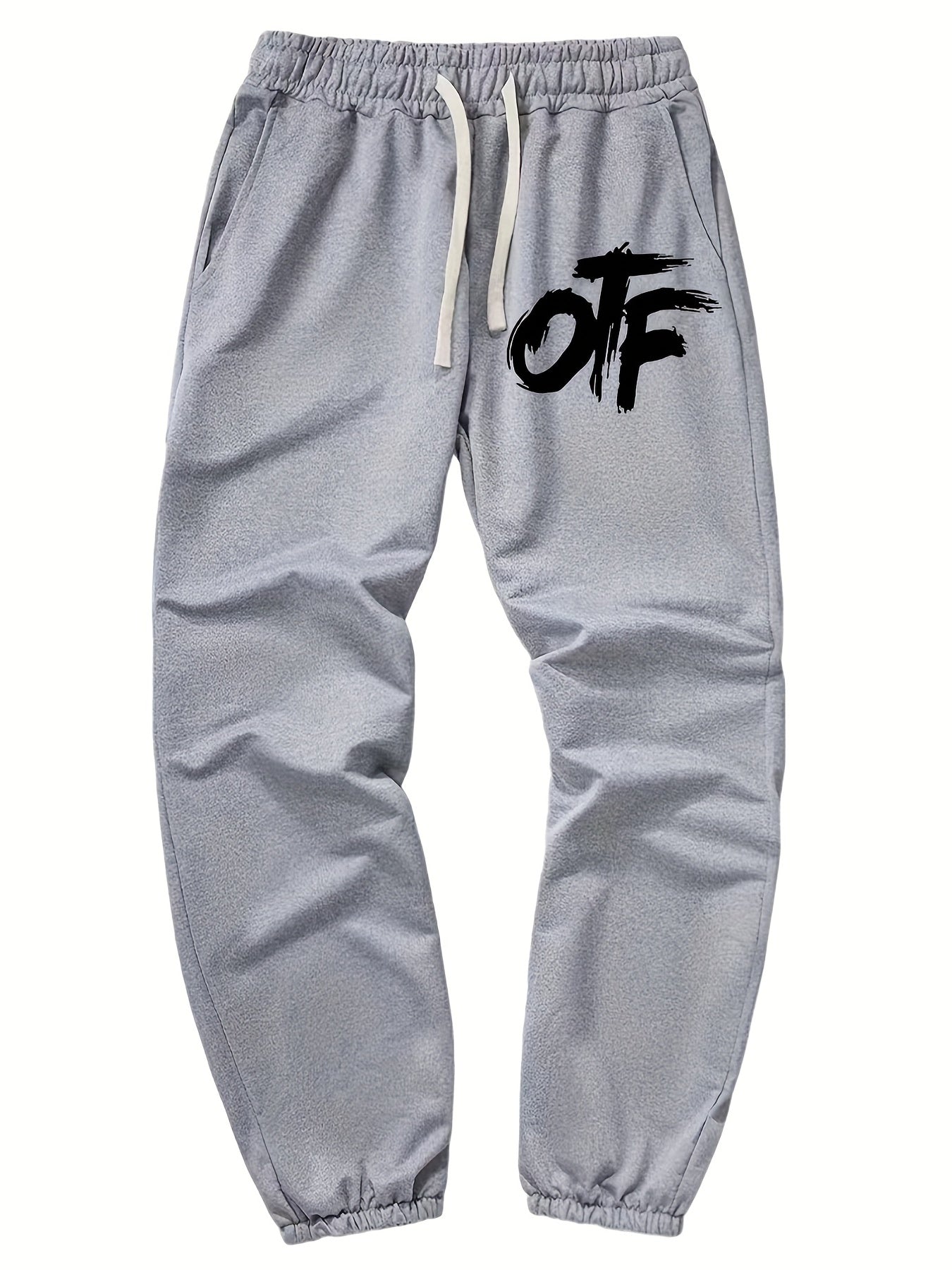 Men's Letter Print Joggers Casual Loose Fit Pants