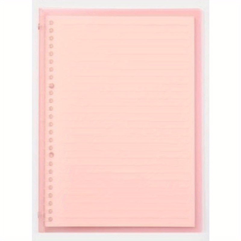 Transparent Candy A5B5 Soft Rollable Binder Notebook