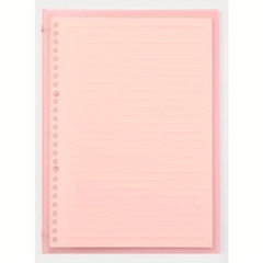 Transparent Candy A5B5 Soft Rollable Binder Notebook