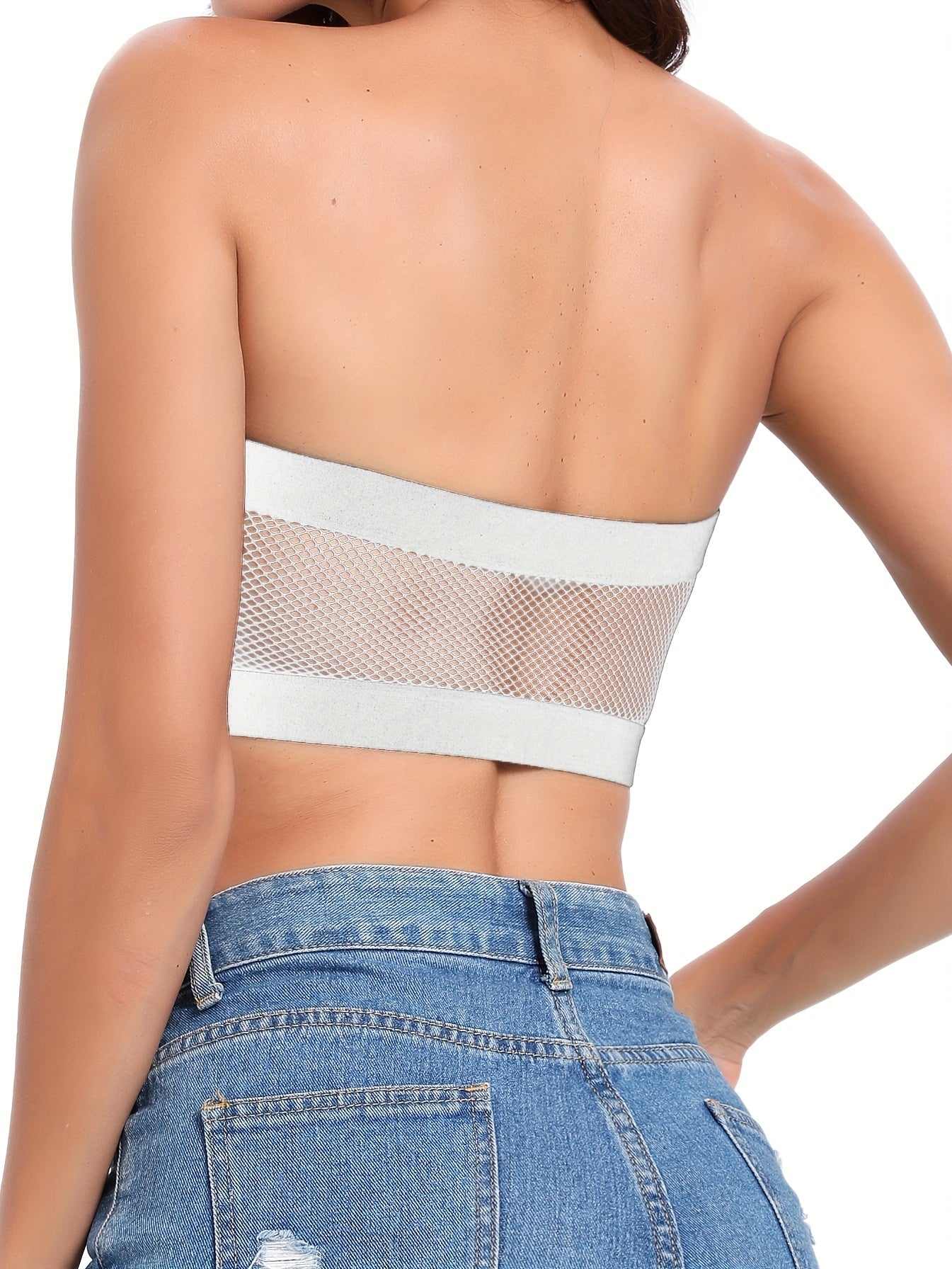 Strapless Bandeau Bra Comfy & Breathable Stretch Everyday Bra