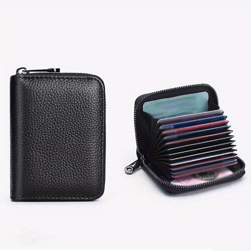 Men's Large Capacity Zipper Card Holder Wallet