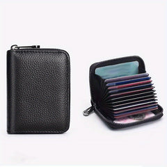 Men's Large Capacity Zipper Card Holder Wallet