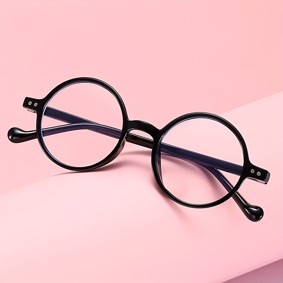 Round Jelly Frame Light Blocking Glasses