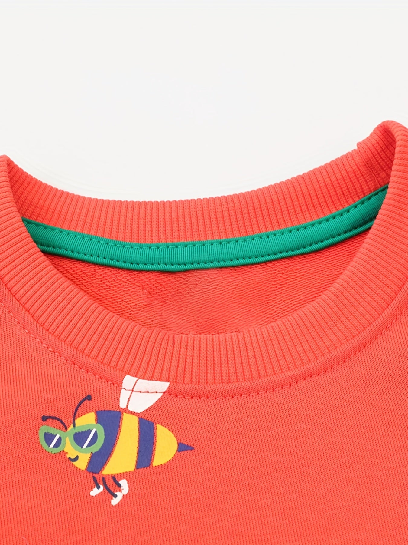 Floral Dinosaur Crew Neck Sweatshirt for Girls