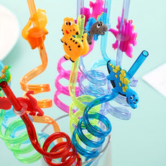 Eco Kids' Straws Fun Cartoon Designs Parties & Everyday Use