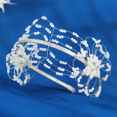 Crystal Bead Hairband Headband Princess Tiara Wedding Birthday Cosplay Hair