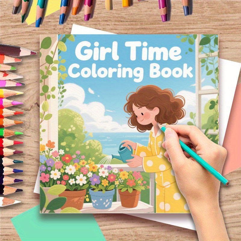 Deluxe Upgrade 22 Page Adult Coloring Book Warm Moments Theme